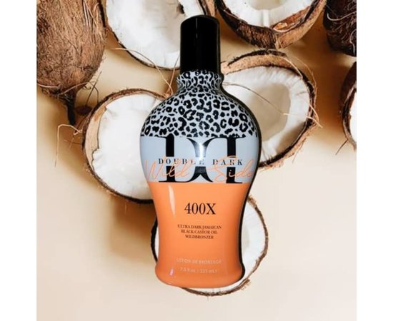 Крем для загара в солярии мгновенного действия с темными бронзантами Brown Sugar Double Dark Wild Side 400X, 221 ml, изображение 3