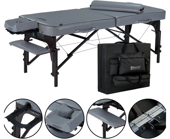 Масажний стіл Master Massage Montour LX Dove grey, фото _ab__is.image_number.default