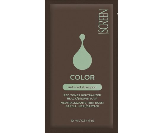 Шампунь для нейтралізації червоних відтінків Screen Color Enlive Anti-Red Shampoo, фото 