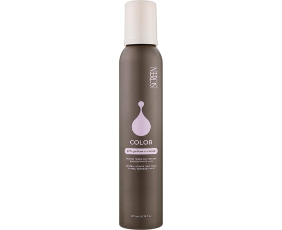 Мус для нейтралізації жовтих відтінків волосся Screen Color Enlive Anti-Yellow Mousse, 200 ml, фото 