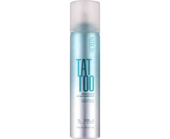 Лак для волос без газа средней фиксации Screen Control Tattoo Medium Hold No Gas Hair Spray, 250 ml