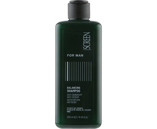 Чоловічий шампунь балансувальний проти лупи Screen For Man Balancing Shampoo, фото _ab__is.image_number.default Чоловічий шампунь балансувальний проти лупи Screen For Man Balancing Shampoo, фото _ab__is.image_number.default