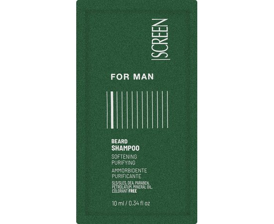 Мужской увлажняющий шампунь для очищения бороды Screen For Man Beard Shampoo