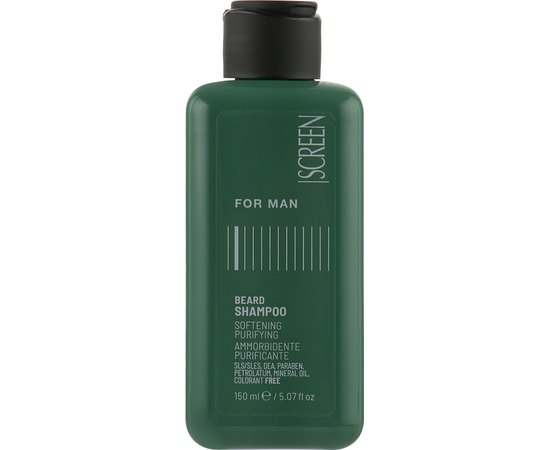 Мужской увлажняющий шампунь для очищения бороды Screen For Man Beard Shampoo, изображение 2