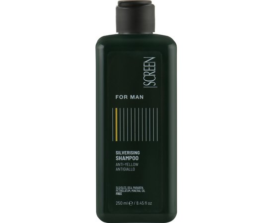 Чоловічий шампунь з антижовтим ефектом Screen For Man Silverising Shampoo, фото _ab__is.image_number.default Чоловічий шампунь з антижовтим ефектом Screen For Man Silverising Shampoo, фото _ab__is.image_number.default