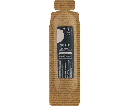 Дисциплінуючий крем проти пухнатості волосся Screen Purest Satin Anti-Frizz Veg Hair Cream, фото 