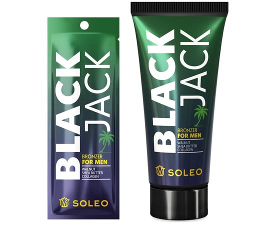 Бронзер для мужчин с маслом ши Soleo Black Jack Tanning Bronzer