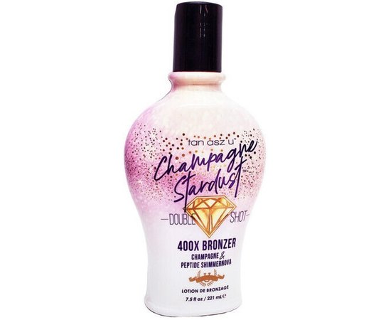 Крем для засмаги в солярії із шиммером Tan Asz U Double Shot Champagne Stardust 400X, 221 ml, фото _ab__is.image_number.default