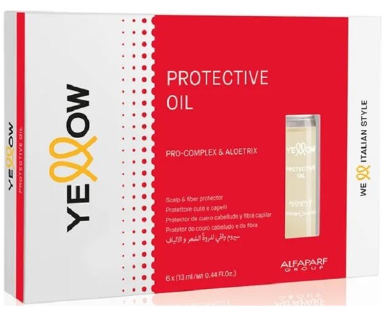 Масло для защиты чувствительной кожи головы Yellow Protective Oil, 6x13 ml