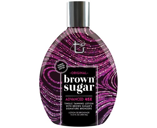 Brown Sugar Original Dark 45Х Крем з легкими бронзантами і розігріваючим ефектом, 400 мл, фото 