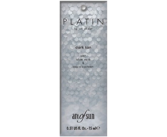 Лосьйон для засмаги в солярії з бронзатором Art of Sun Platin Dark Tan, 15 ml, фото 