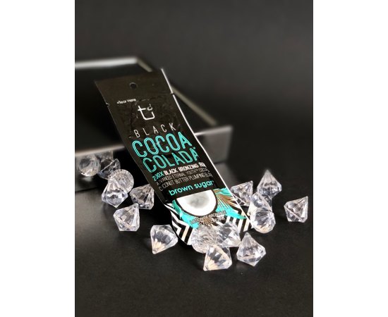 Крем для солярия с кокосовым молочком и темным ромом Brown Sugar Black Cocoa Colada 200X, 22 ml, изображение 2