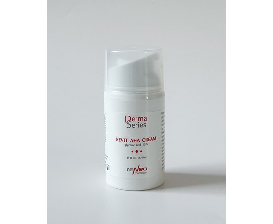 Реактивирующий витаминизированный крем с гликолевой кислотой Derma Series Revit AHA Cream Glycolic Acid 15%, 50 ml, изображение 2