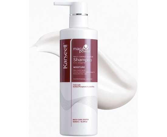 Шампунь для волосся Karseell Maca Essense Moisture Shampoo, 500 ml, фото _ab__is.image_number.default Шампунь для волосся Karseell Maca Essense Moisture Shampoo, 500 ml, фото _ab__is.image_number.default