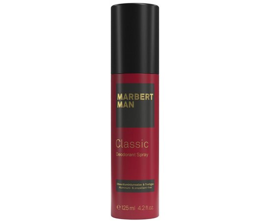 Дезодорант-спрей Marbert Man Classic Deodorant Spray, 125 ml, фото 