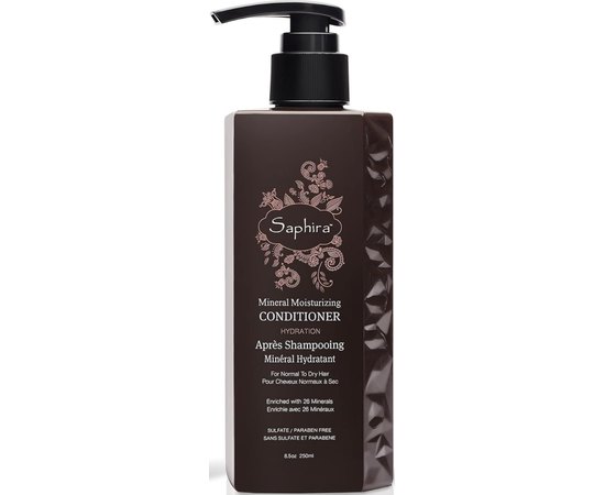 Кондиціонер для тонкого та пошкодженого волосся Saphira Hydration Mineral Moisturizing Conditioner, фото _ab__is.image_number.default