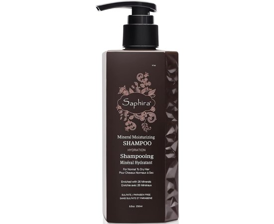 Шампунь для зволоження волосся Saphira Hydration Mineral Moisturizing Shampoo, фото _ab__is.image_number.default
