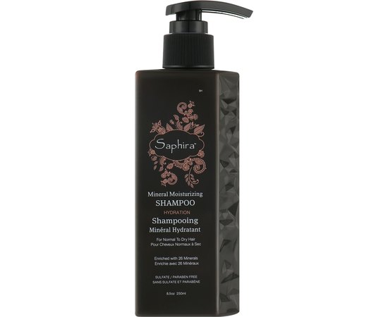 Шампунь для зволоження волосся Saphira Hydration Mineral Moisturizing Shampoo, фото _ab__is.image_number.default