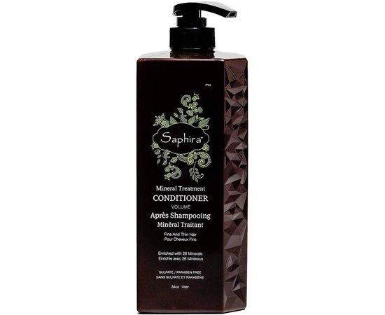 Кондиціонер для надання волоссю об'єму Saphira Volume Mineral Treatment Conditioner, фото _ab__is.image_number.default