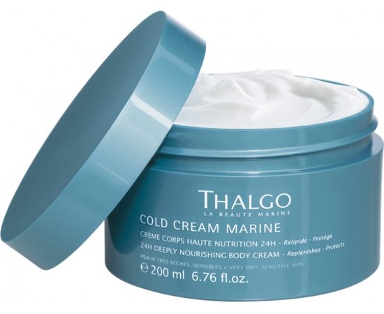 Интенсивный питательный крем для тела Thalgo Cold Cream Marine 24h Deeply Nourishing Body Cream, 200 ml, изображение 2