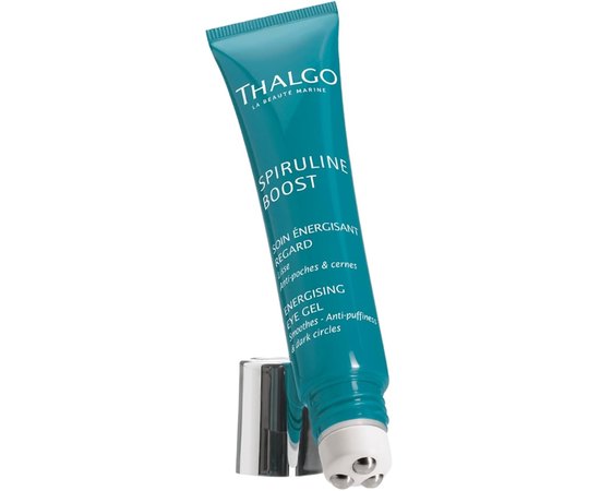Гель проти втоми для контуру очей з роликами Thalgo Spiruline Boost Energising Eye Gel, 15 ml, фото 