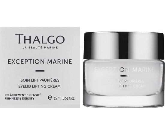 Лифтинговый крем для век Thalgo Exception Marine Eyelid Lifting Cream, 15 ml, изображение 2