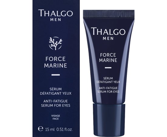 Сыворотка против усталости для глаз Thalgo Men Force Marine Anti-Fatigue Serum For Eyes, 15 ml, изображение 2