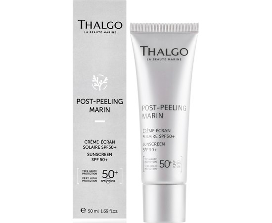 Солнцезащитный крем Thalgo Peeling Marin Peeling Marin Sunscreen SPF50+, 50 ml, изображение 2