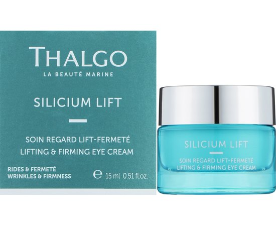 Крем Лифтинг и укрепление для контура глаз Thalgo Silicium Lift Lifting Correcting Eye Cream, 15 ml, изображение 2