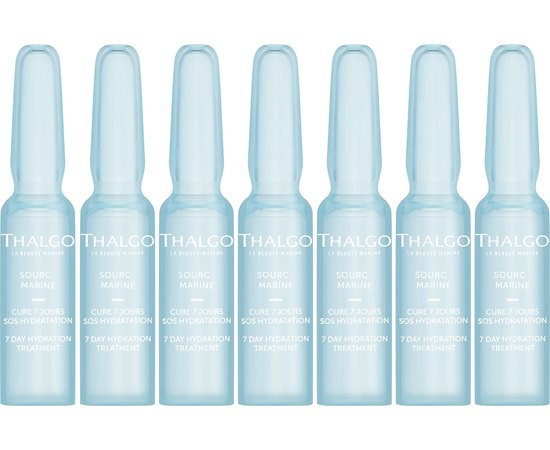 Увлажняющий стимулирующий концентрат Thalgo Source Marine 7 Day Hydration Treatment, 7*1.2 ml