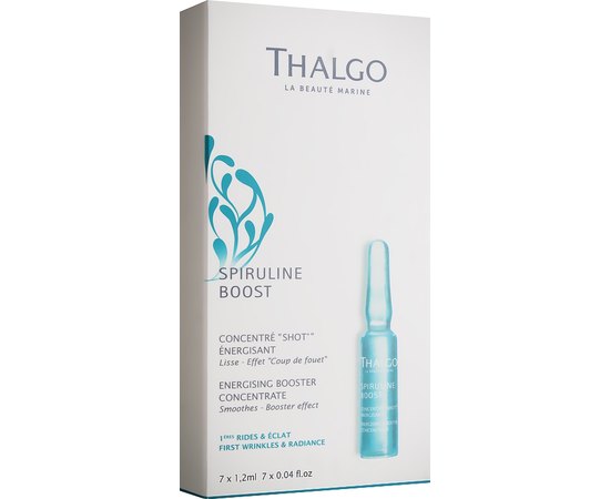 Энергетический стимулирующий концентрат Thalgo Spiruline Boost Energising Concentrate Shot, 7*1.2 ml, изображение 3