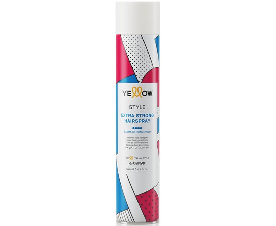 Лак для волос экстра сильной фиксации Yellow Professional Style Extra Strong Hairspray, 500 ml