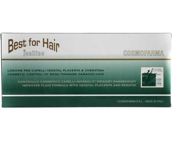 Лосьйон для волосся з екстрактом рослинної плаценти Cosmofarma S.R.L JoniLine Classic, 12x8 ml, фото _ab__is.image_number.default