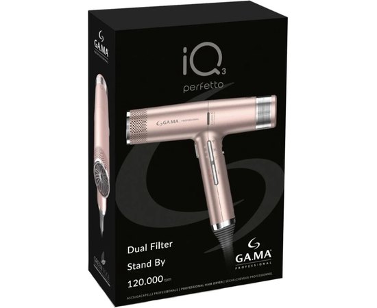 Фен для волосся Ga.Ma IQ 3 Perfetto Rose&Gold PH6080.PK, 1600 W, фото _ab__is.image_number.default