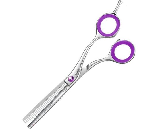 Ножницы парикмахерские филировочные Tondeo Spider Star Offset 36 5.25" lila