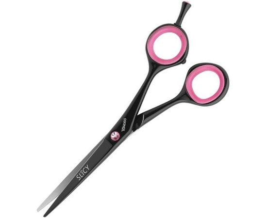 Ножницы парикмахерские Tondeo Slicy Star Black Classic 5.5" Rose