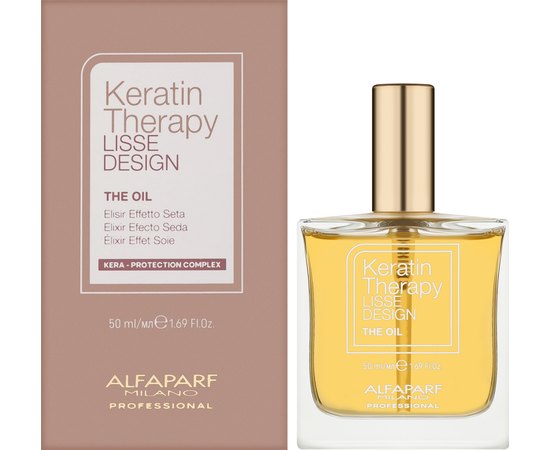 Кератиновое масло для волос Alfaparf Milano Lisse Design Keratin Therapy Oil, 50 ml, изображение 2