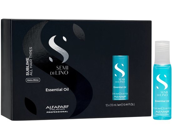 Масло увлажняющее для волос Alfaparf Milano Semi Di Lino Diamond Sublime Essential Oil, 12x13 ml