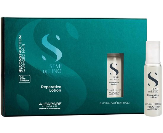 Лосьон для реконструкции волос Alfaparf Milano Semi Di Lino Reconstruction Reparative Lotion, 6x13 ml