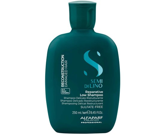 Шампунь для пошкодженого волосся Alfaparf Milano Semi Di Lino Reconstruction Reparative Low Shampoo, фото 