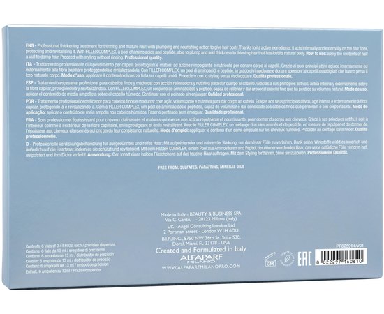 Лосьон для волос Alfaparf Milano Semi Di Lino Thickening Lotion, 6x13 ml, изображение 3