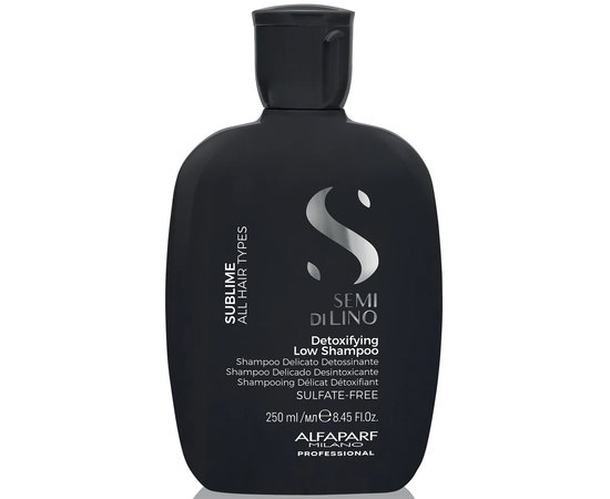 Детокс шампунь Alfaparf Milano Semi Di Lino Sublime Detoxifying Low Shampoo, фото 