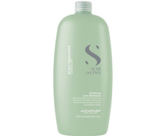 Шампунь для волос против перхоти Alfaparf Milano Semi Di Lino Scalp Rebalance Purifying Low Shampoo, изображение 2