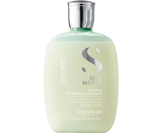 Шампунь для чувствительной кожи головы Комфорт Alfaparf Semi Di Lino Scalp Relief Calming Micellar Low Shampoo