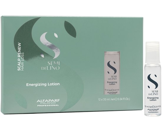 Лосьйон проти випадіння волосся Alfaparf Semi Di Lino Scalp Renew Energizing Lotion 12*10 ml, фото 