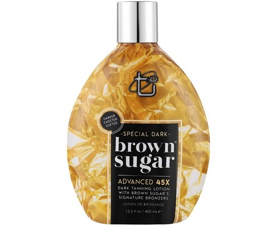 Крем для солярію з біобронзантами Brown Sugar Special Dark 45X, 400 ml, фото 