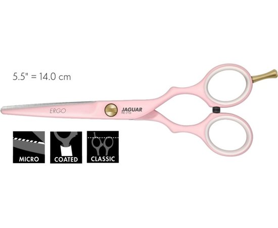 Ножницы парикмахерские Jaguar Pre Style Ergo Pink 5,5", изображение 2