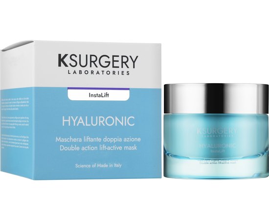 Активная маска для лифтинга двойного действия KSurgery Hyaluronic InstaLift Double Action Lift Active Mask, 50 ml, изображение 2