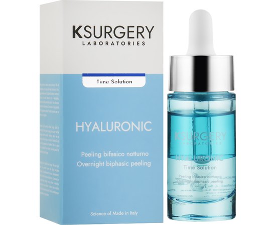 Пилинг двухфазный ночной для лица KSurgery Hyaluronic Time Solution Overnight Biphasic Peeling, 15 ml, изображение 2
