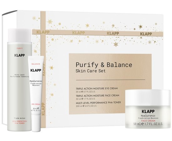 Набор Очищение и увлажнение Klapp Purify & Balance Skin Care Set